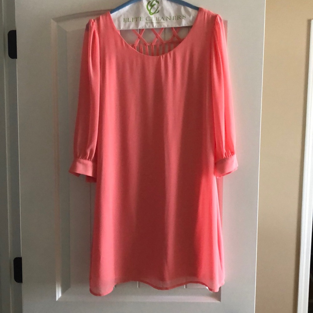 Beautiful salmon colored spring dress Sz M